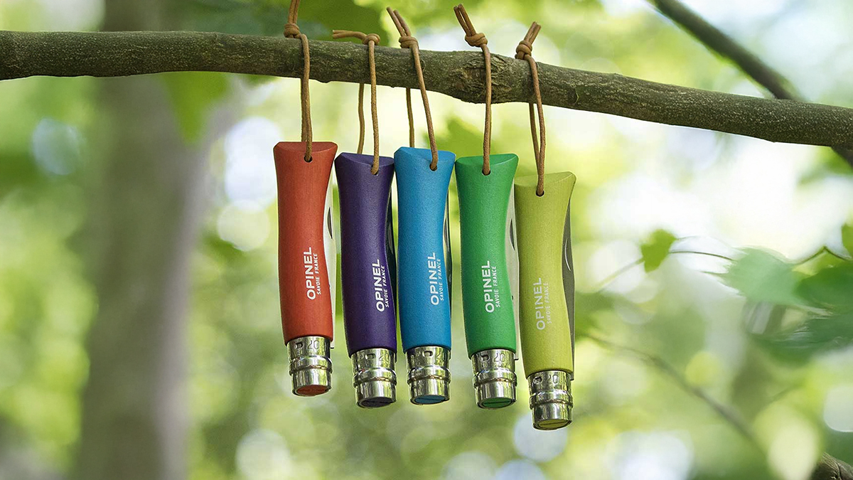 Składany scyzoryk Opinel N°07 Bushwhacker z rzemykiem